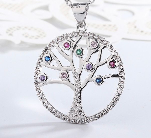 sterling silver S925 gem pendant #SP078-SP083