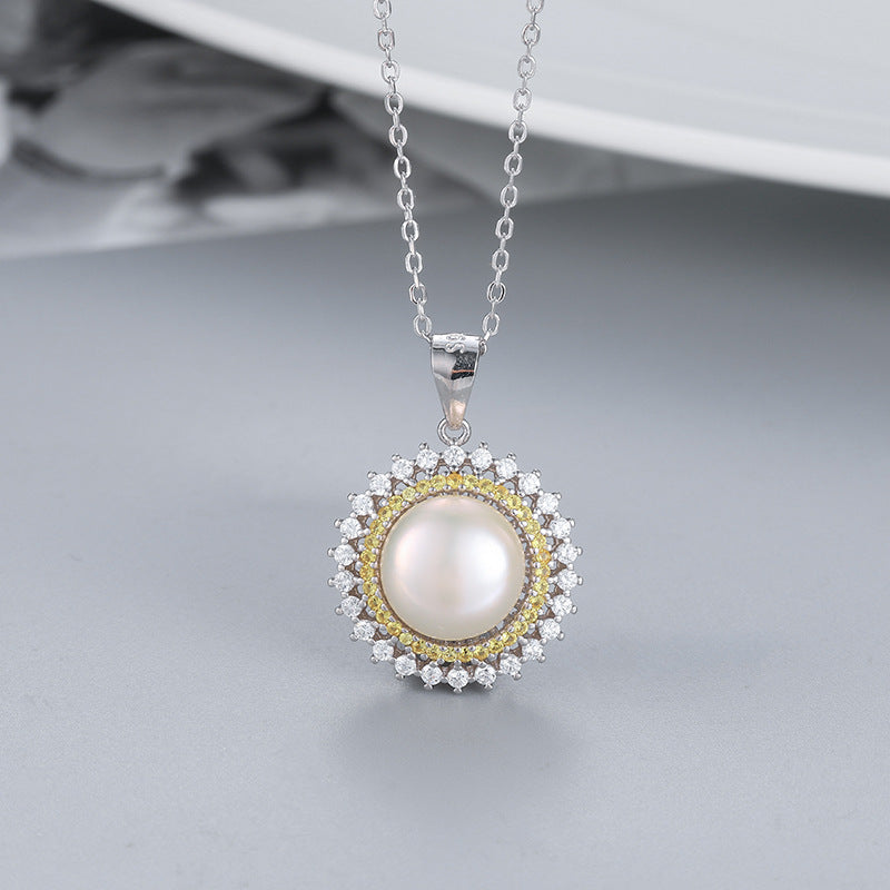 S925 sterling silver pearl pendant setting (default no pearl) wsp226-234