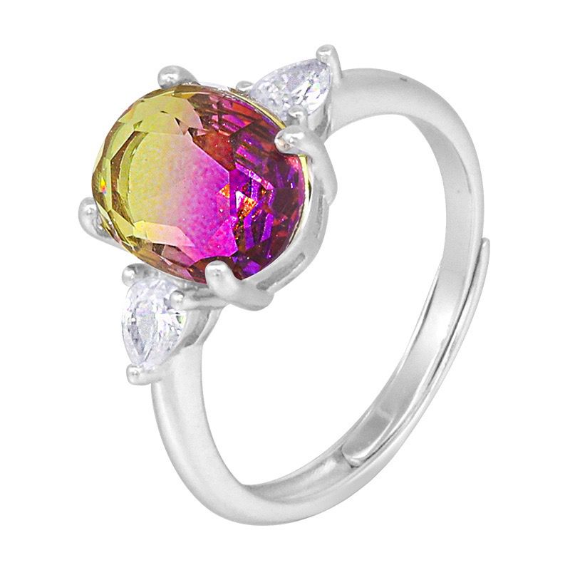 S925 sterling silver gem ring SSG652-SSG661