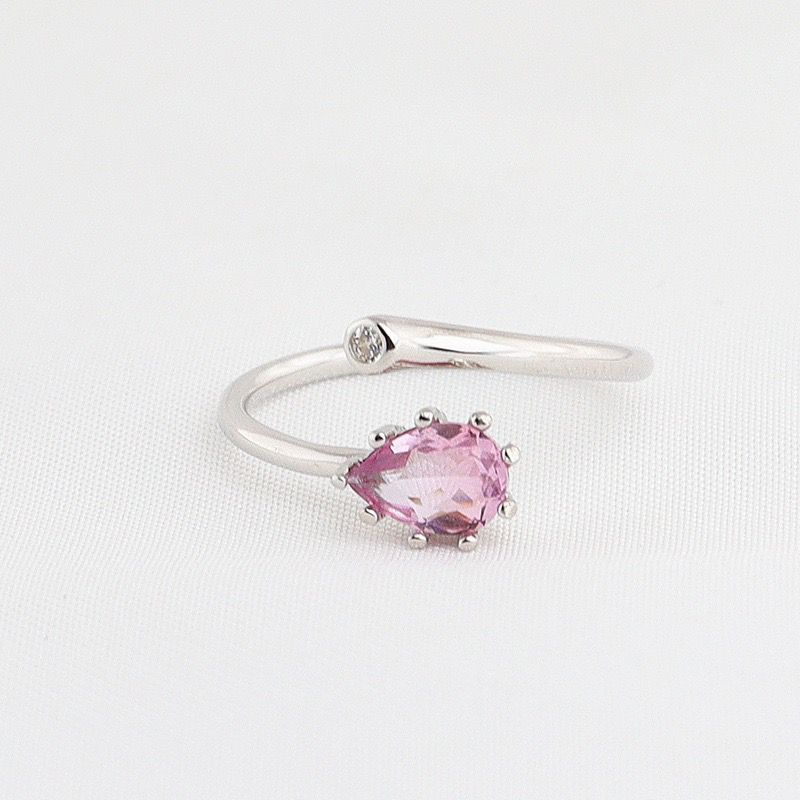 S925 sterling silver gem ring SSG555-SSG557