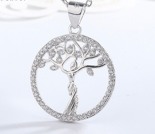 sterling silver S925 gem pendant #SP078-SP083