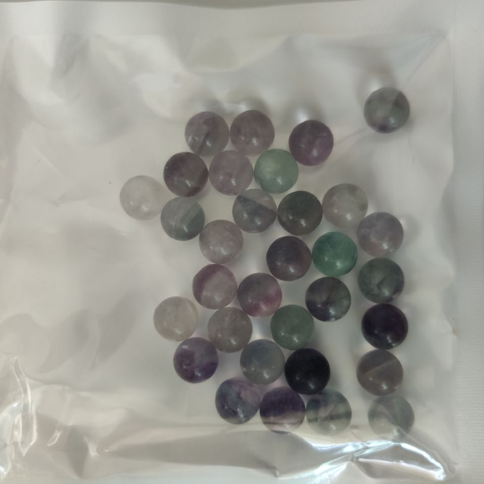 8mm undrilled natural crystal sphere