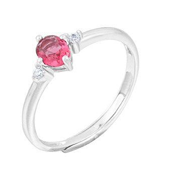 S925 sterling silver gem ring SSG015-SSG030