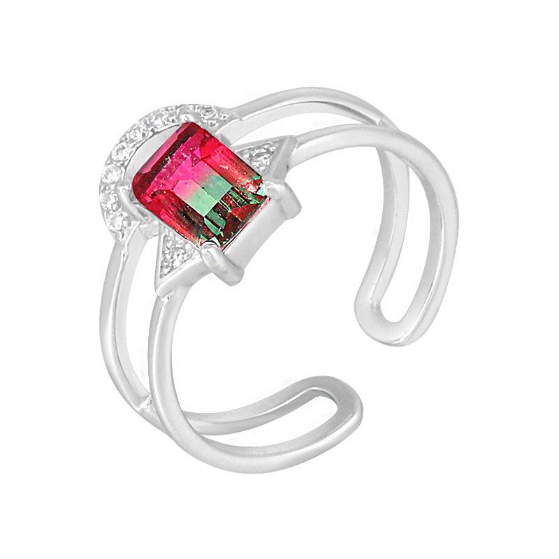 S925 sterling silver gem ring SSG316-SSG329