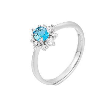 S925 sterling silver gem ring SSG169-SSG184