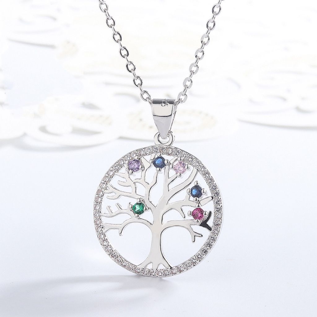 sterling silver S925 gem pendant #SP070-SP077