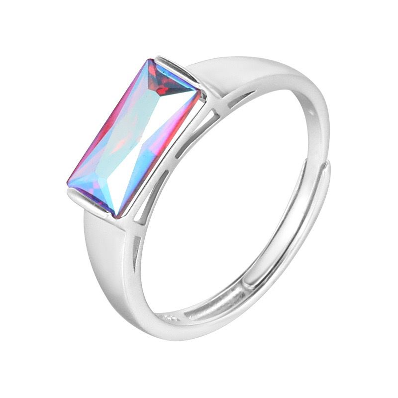 S925 sterling silver gem ring SSG492-SSG497