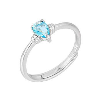 S925 sterling silver gem ring SSG125-SSG133