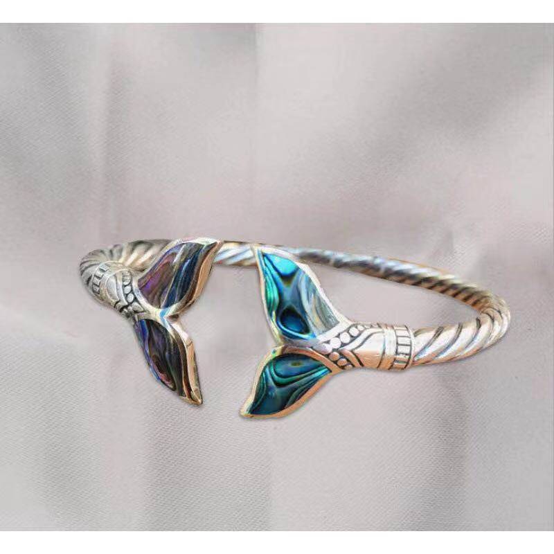 mermaid tail abjustable opening bracelet B087