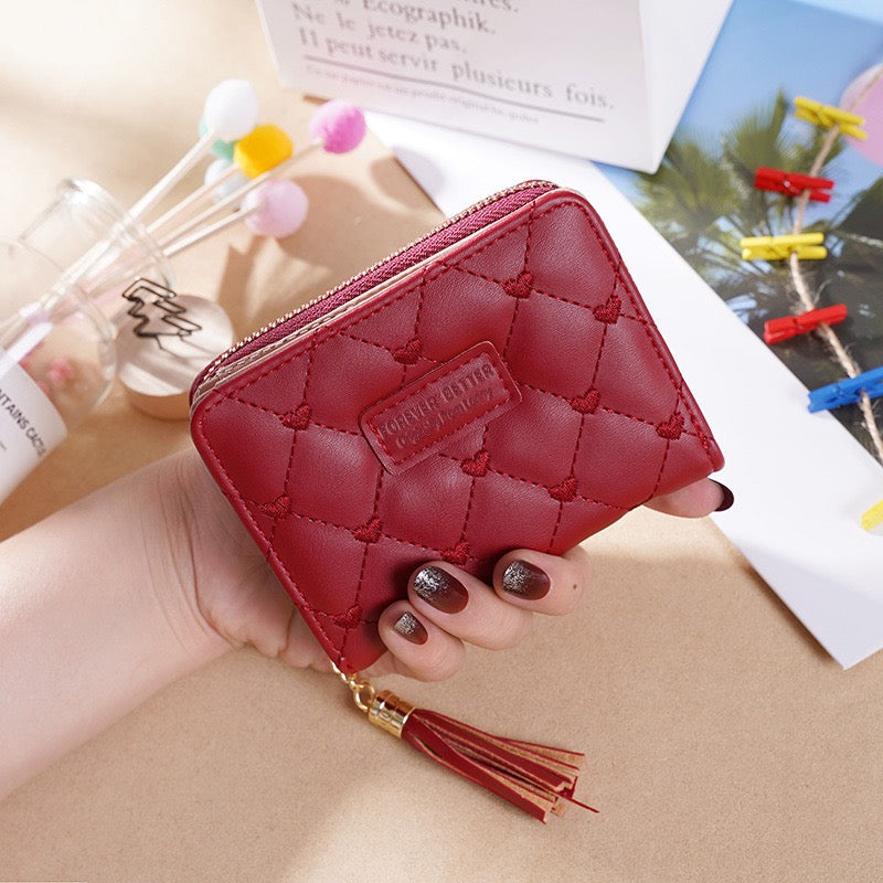 Ins hot small bag woman Ringed wallet summer versatile short coin wallet card bag BB052-BB059