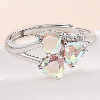 S925 sterling silver gem ring SSG431-SSG439