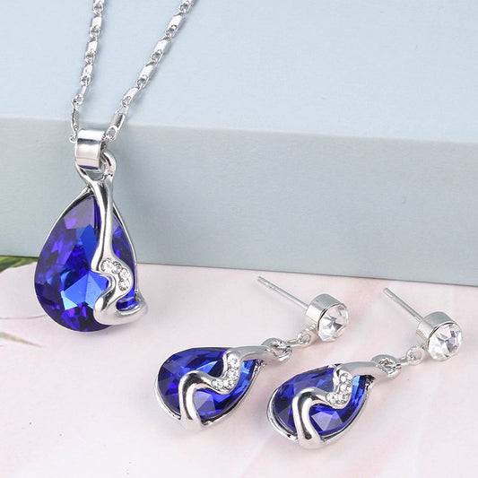 fashion   necklace and earrings set #JS034-JS038