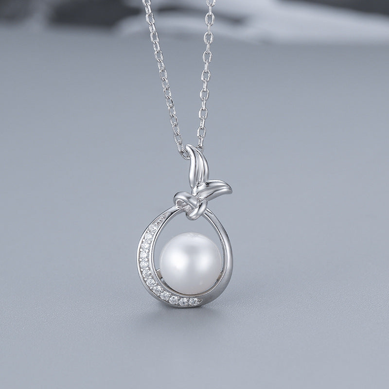 S925 sterling silver pearl pendant setting (default no pearl) wsp073-081