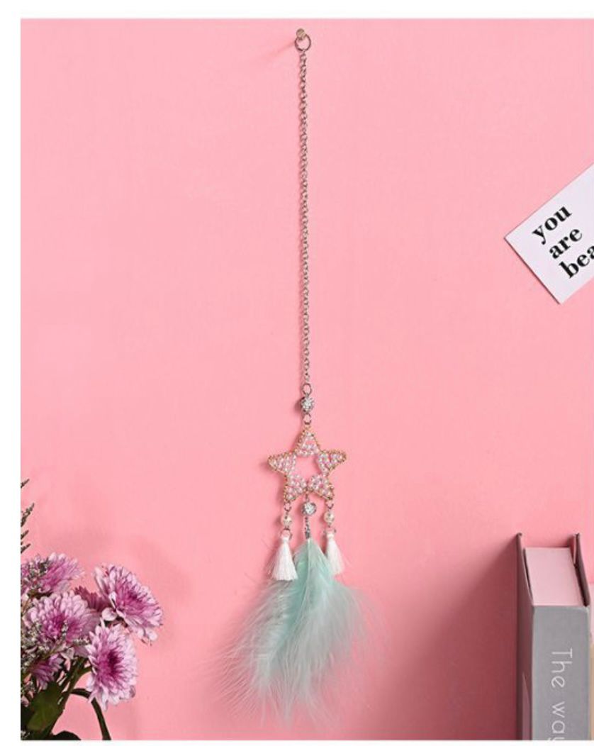 star dreamcatcher   feather cather wall hanging decorations #DC085-DC091