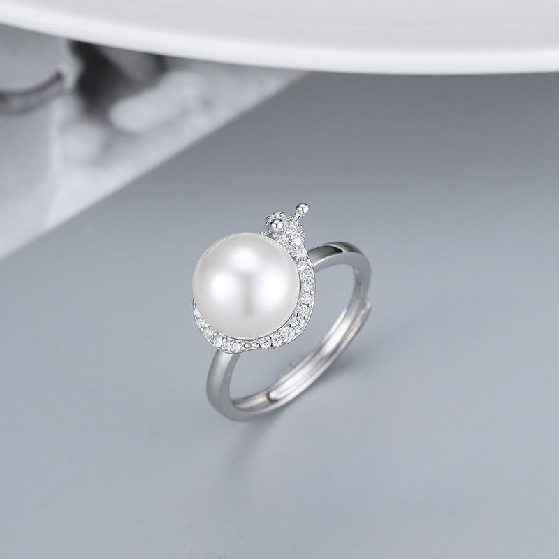 S925 sterling silver ring setting (default no pearl) wsr127-135