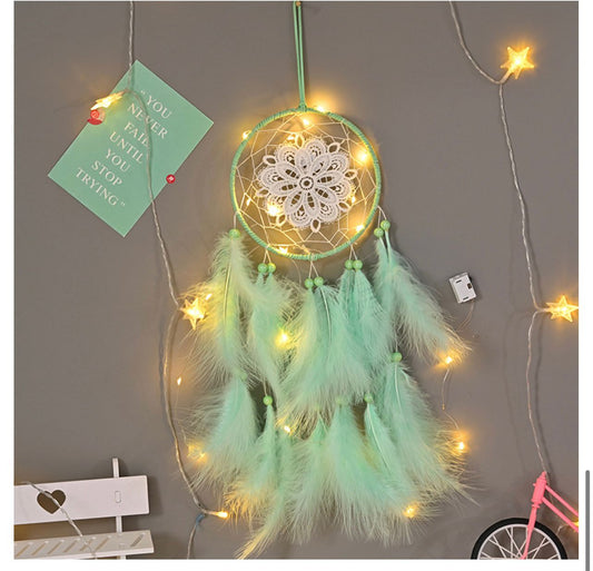 round dreamcatcher   feather cather wall hanging decorations #DC039-DC046