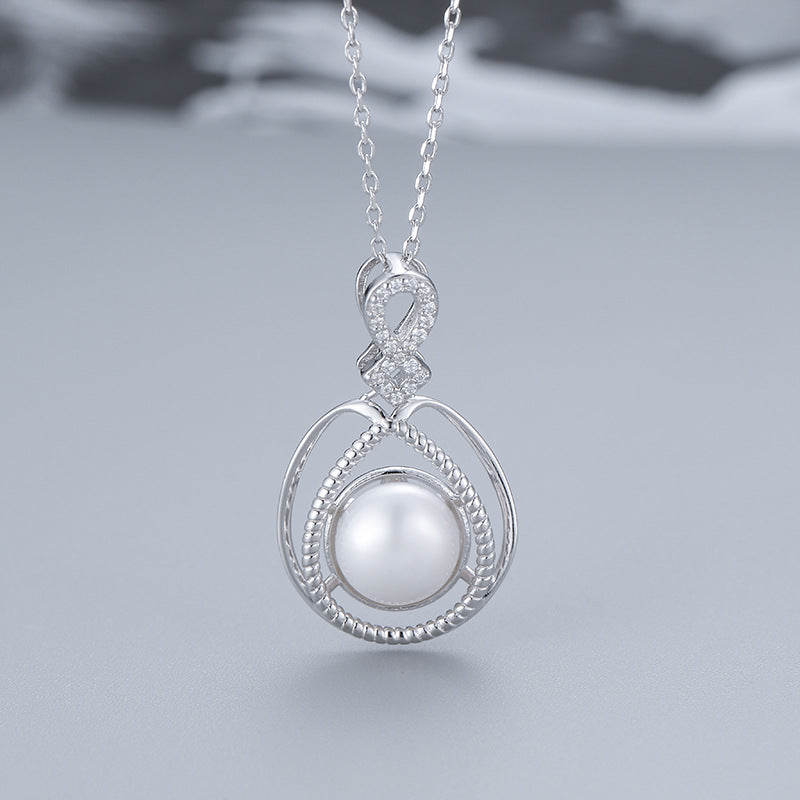 S925 sterling silver pearl pendant setting (default no pearl) wsp172-180