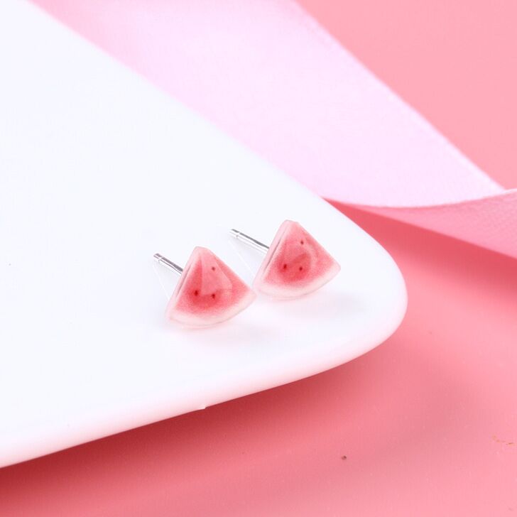 S925 sterling silver watermelon earrings  #E054-E056