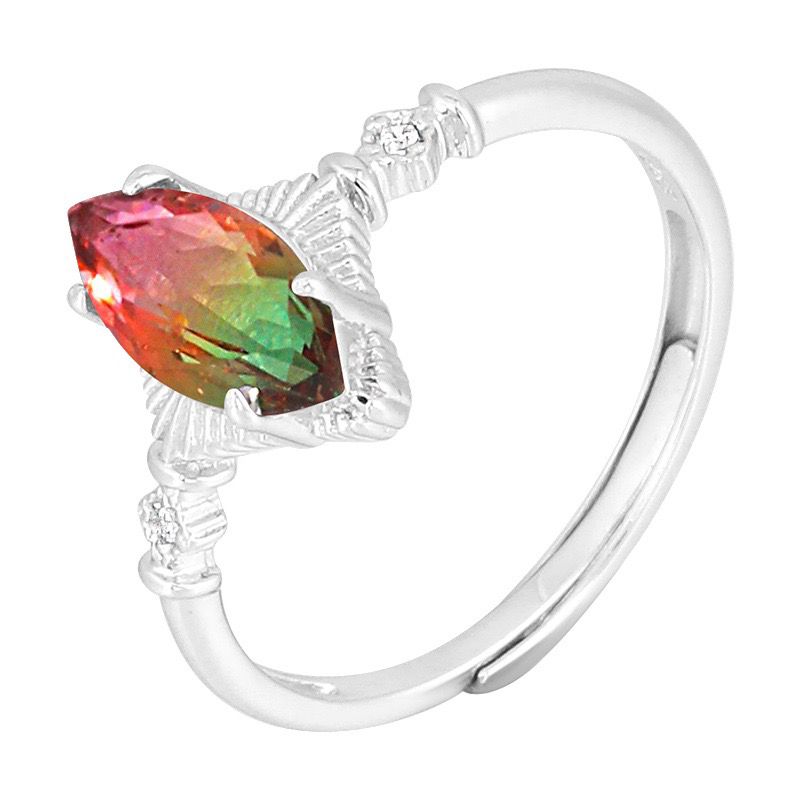 S925 sterling silver gem ring SSG395-SSG410