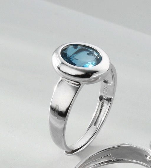 S925 sterling silver gem ring SSG769-SSG771