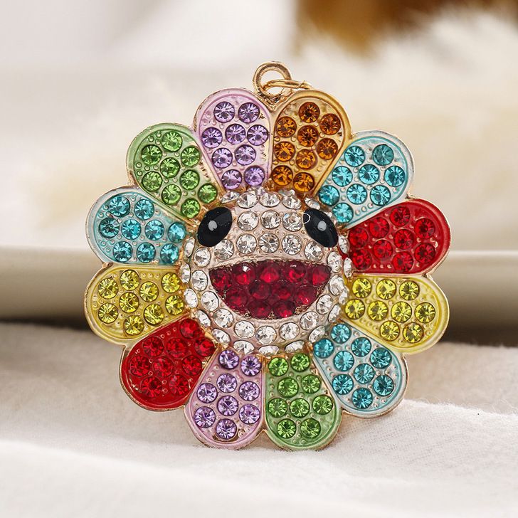 rhinestone sunflower  keychain KC087-KC089