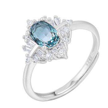 S925 sterling silver gem ring SSG477-SSG491