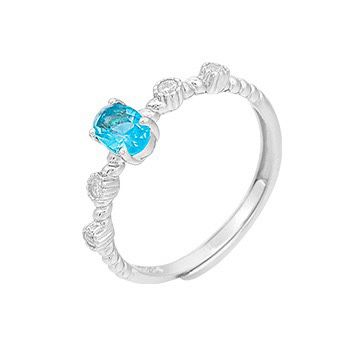 S925 sterling silver gem ring SSG169-SSG184