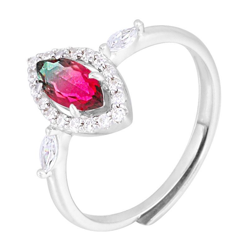 S925 sterling silver gem ring SSG395-SSG410