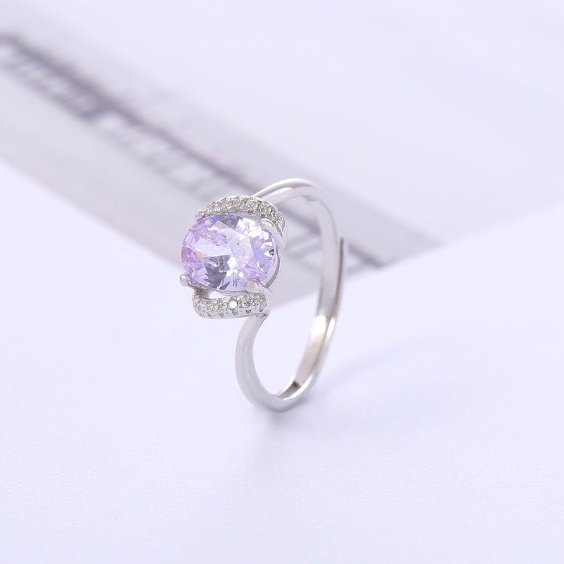 S925 sterling silver gem ring SSG413-SSG415