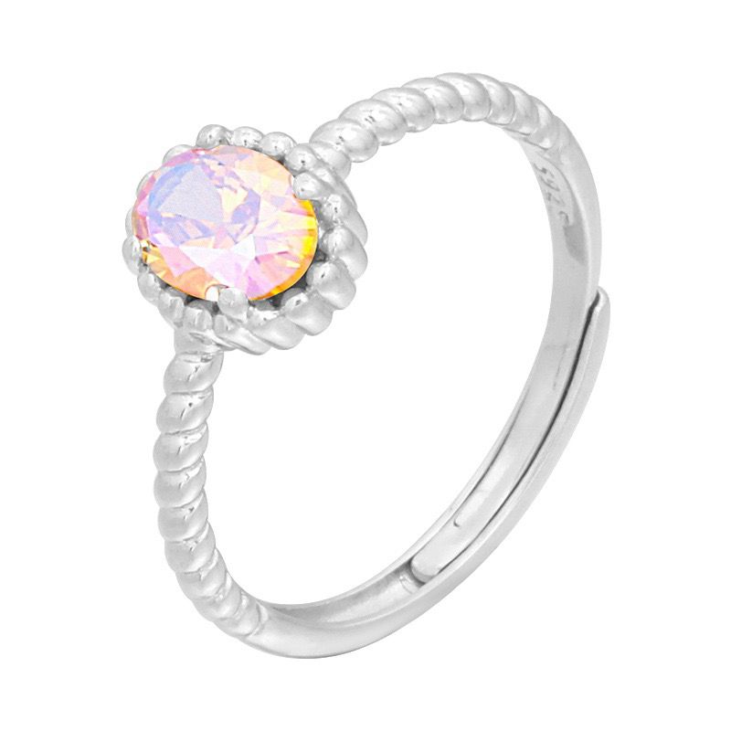 S925 sterling silver gem ring SSG205-SSG218