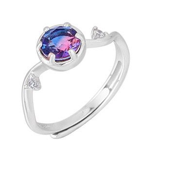 S925 sterling silver gem ring SSG369-SSG380