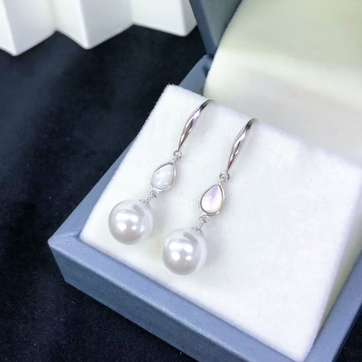 Sterling Silver S925 Pearl earring Setting SZE100-108