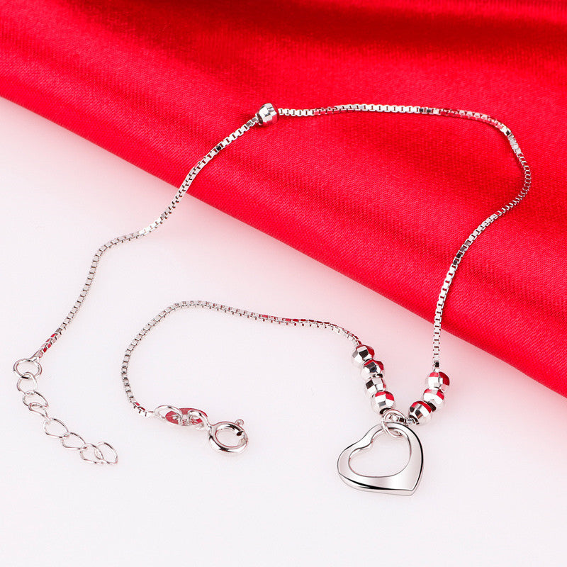 sterling silver S925 gem anklets #GA001-GA009