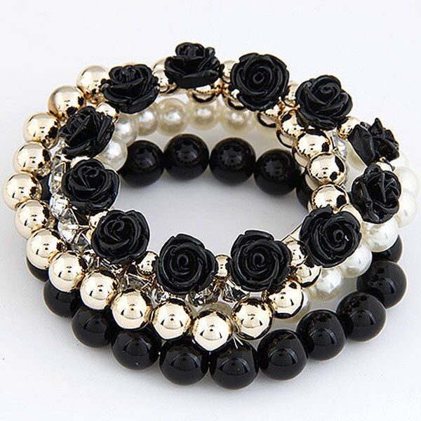 Rose jewelry multi-layer bracelet B208