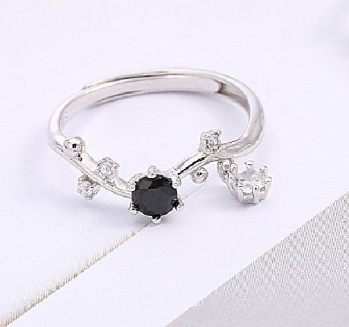 S925 sterling silver gem ring SSG801-SSG803