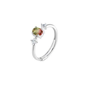 S925 sterling silver gem ring SSG219-SSG221