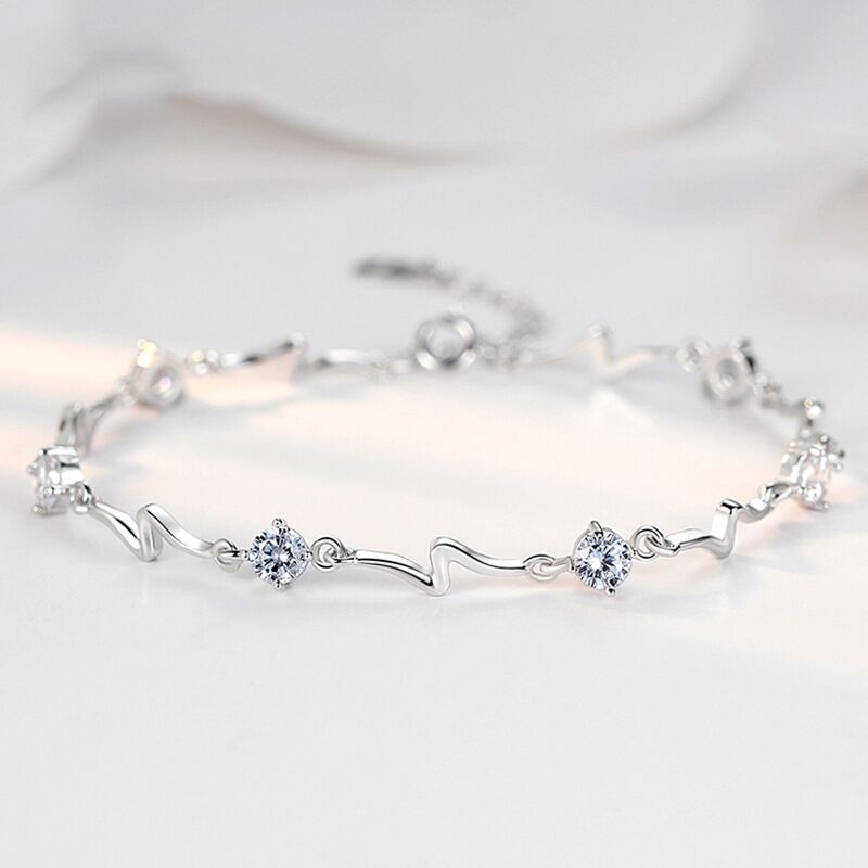 sterling silver S925 gem bracelet #GB0109-GB117