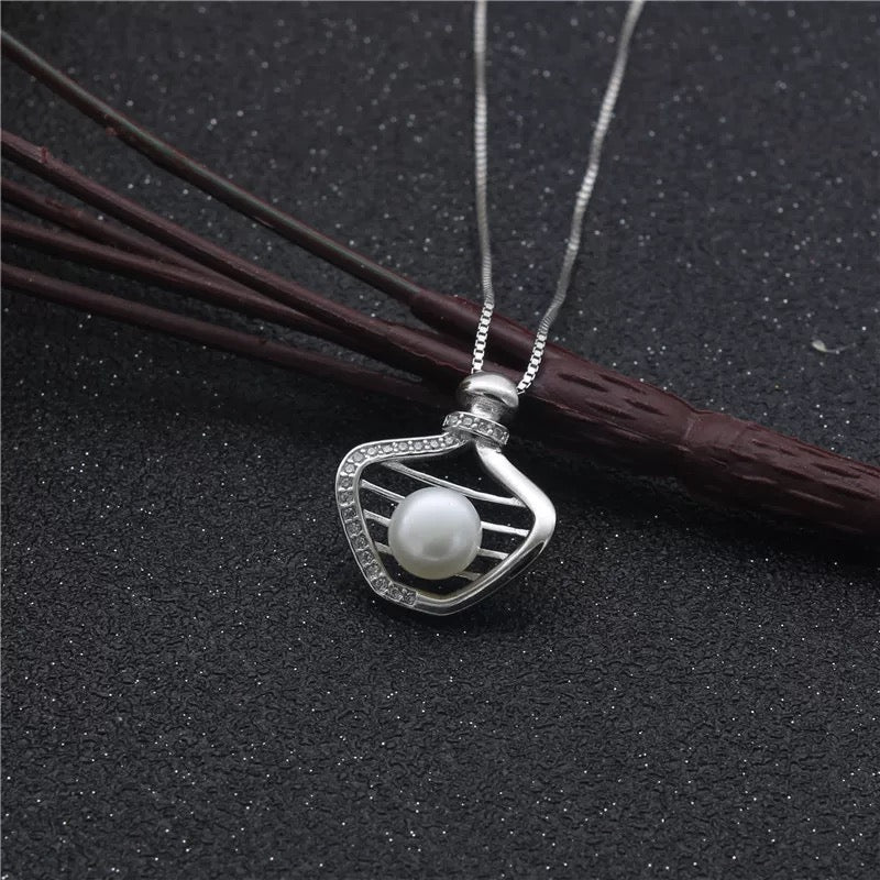 S925 sterling silver pearl pendant setting (default no pearl) wsp262-270