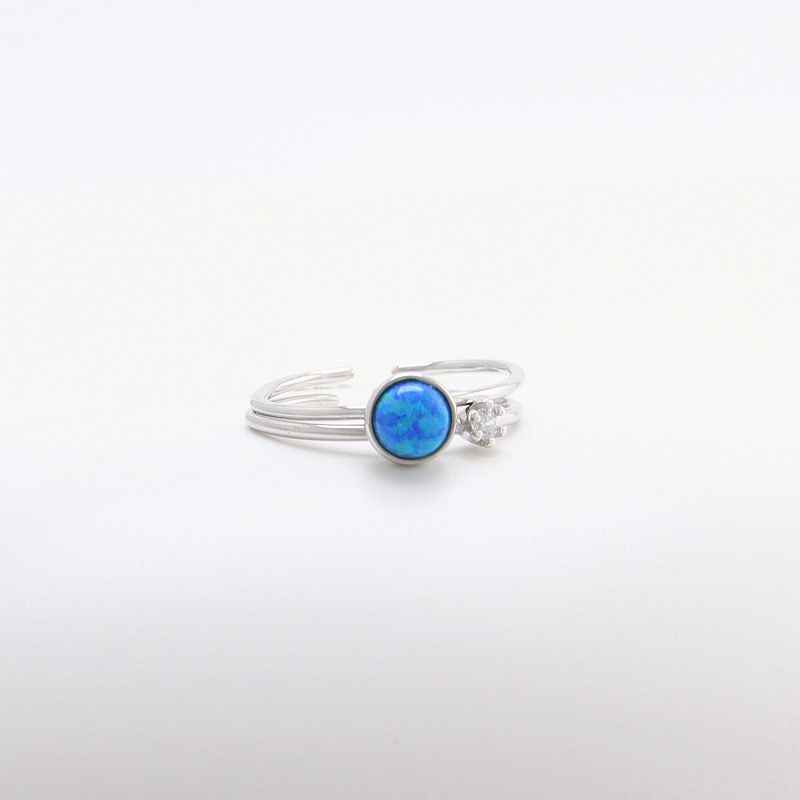 S925 sterling silver gem ring SSG627-SSG628