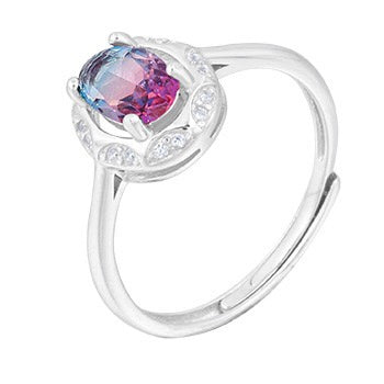 S925 sterling silver gem ring SSG058-SSG073