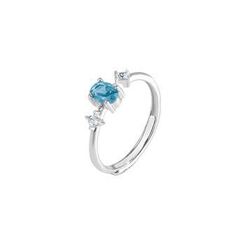 S925 sterling silver gem ring SSG219-SSG221