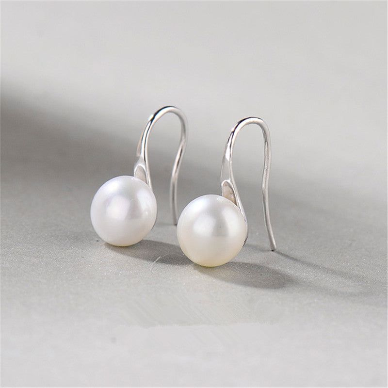 S925 sterling silver earring  setting (default no pearl) wse010-018