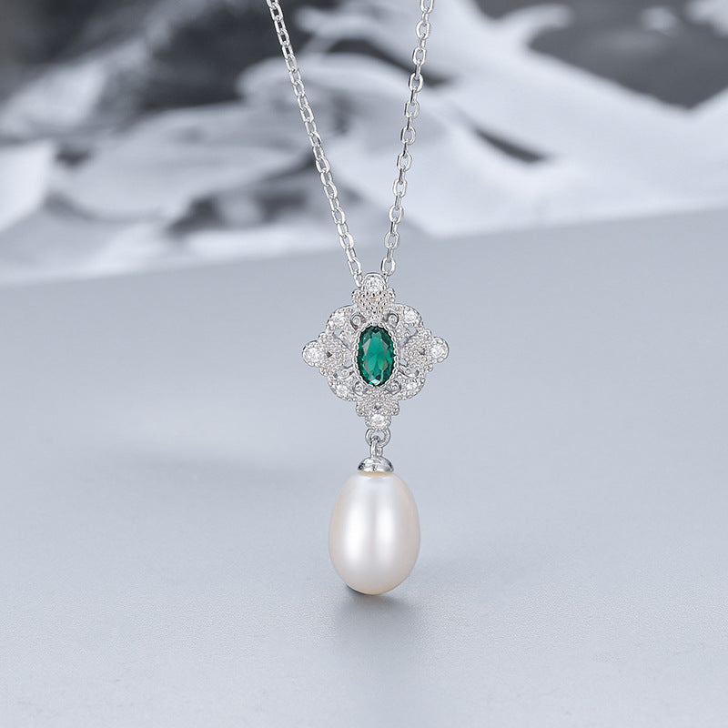 S925 sterling silver pearl pendant setting (default no pearl) wsp055-063