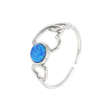 S925 sterling silver gem ring SSG222-SSG223