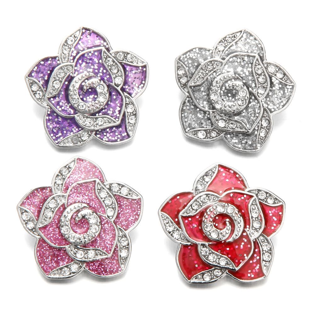 Flower shape snap button SB044-SB047