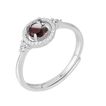 S925 sterling silver gem ring SSG369-SSG380