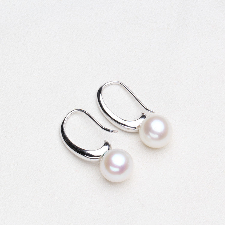 S925 sterling silver earring  setting (default no pearl)wse055-063