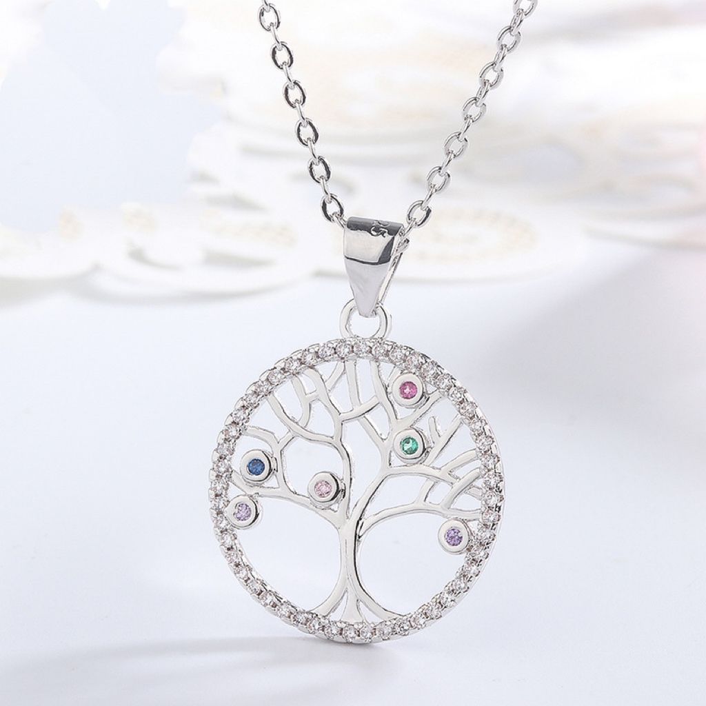 sterling silver S925 gem pendant #SP070-SP077