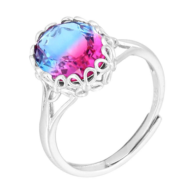 S925 sterling silver gem ring SSG558-SSG572