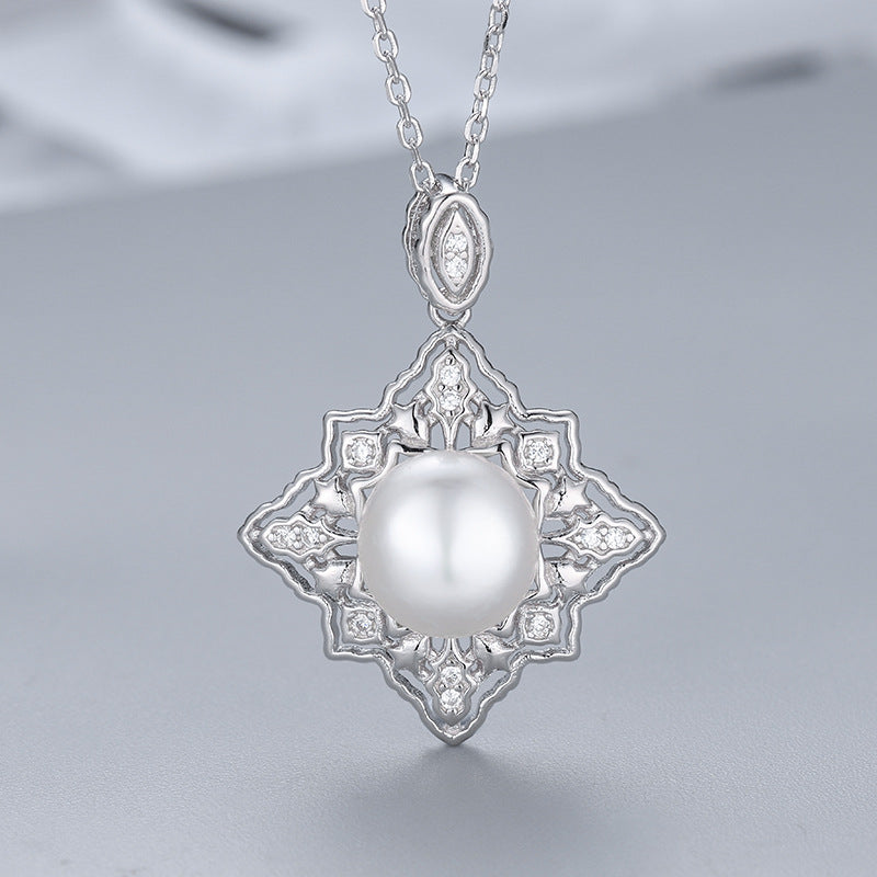 S925 sterling silver pearl pendant setting (default no pearl) wsp172-180